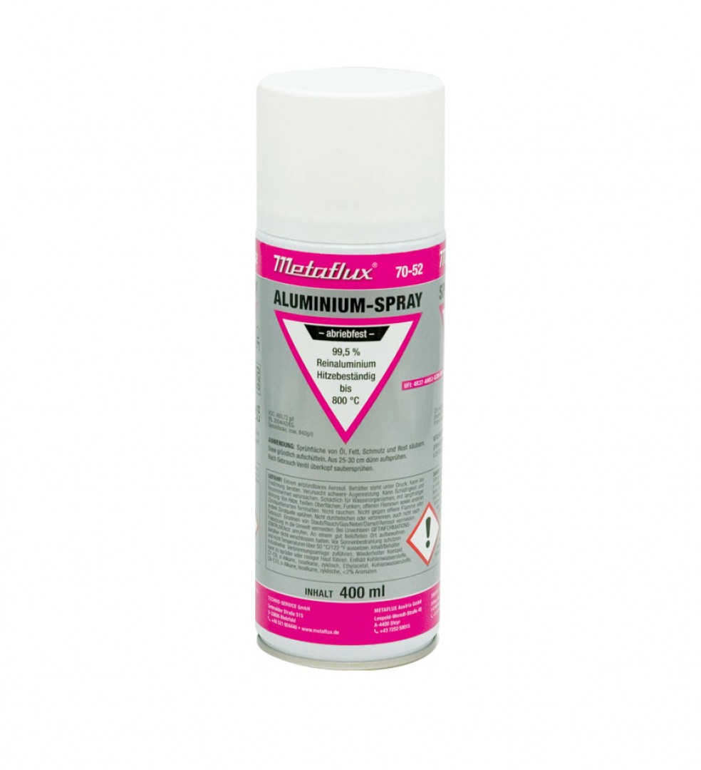 Aluminium-Spray, abriebfest